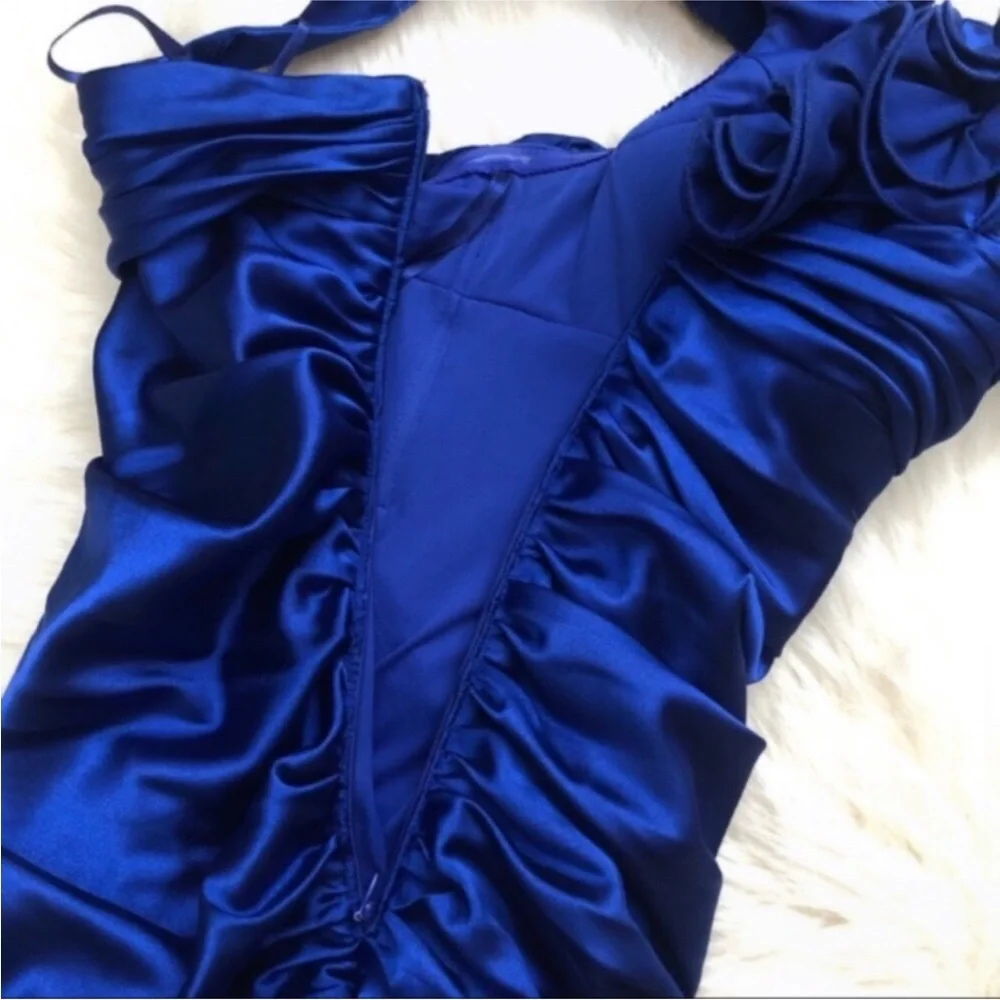 Adrianna Papell One Shoulder Prom Dress - Picture 6 of 8